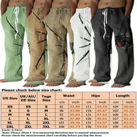 Abtel muške hlače životinjske pantalone za tisak Ležerne prilike za muškarce mekano joga plaža bijela