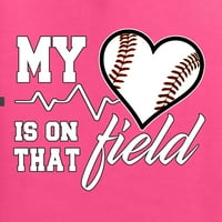 Divlji Bobby, moje srce je na tom bejzbolnom polju, sportu, uniziranom grafičkom duksericu, neon ružičastom, velikom
