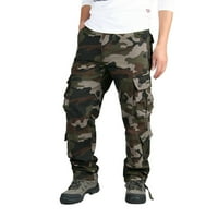 Teretne pantalone za muškarce muškarci kamuflage na otvorenom Ležerne hlače Višestruki džepovi Kombinezoni Velike pantalone