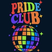 Pride Club Navy Plava grafička dukserica za posadu - Dizajn od strane ljudi L