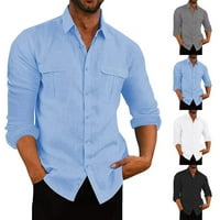 Modni muški gumbi za dugi rukav paletni gumb Ležerne prilike labave majice