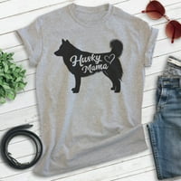 Majica Husky Mama, Unise ženska košulja, sibirski vlasnik Husky, najbolji pas mama poklon, Heather Grey, XX-Veliki