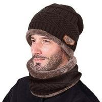 Heiheiup i otporan na vjetar dvodijelni kapu s šal šalca za muškarce muške zime zgušnjavaju bejzbol