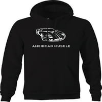 Američki Racecar GT Car Racing Fleece Dukserice za muškarce 2xL Crna