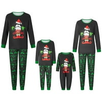Božićna porodica koja odgovara pidžami Set pismo Ispis Tors + hlače Podesite noćnu odjeću za spavanje