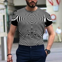Muški vrhovi odobrenje ispod 5 dolara, muški unise dnevno majica 3D ispis grafički otisci životinjski tisak dugih rukava na vrhu casual blue xxxl