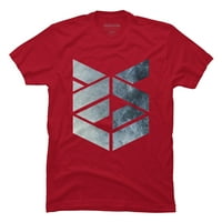 Univerzum simbol muški kardinalni crveni grafički grafički tee - dizajn od strane ljudi XL