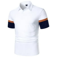 Muške geometrijske majice Patchwork bluze Košulje rade na otvorenom Sport Golf Tenis T-majice Muška meka Dnevna odjeća za Active odjeću
