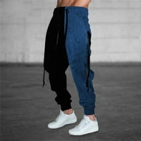 Pedort Plus size Teretne hlače za muškarce Casual Baggy Comfy pantalone plava, xl