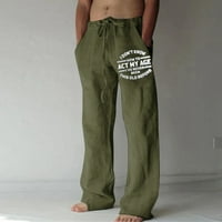 Eashery Men Hlače Stretjeli su udobnost Stretch Pamučne pamučne hlače Slim Stretch chino pantske pantalone za muškarce
