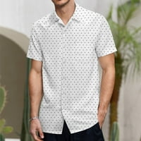 Pedort Overselizirane majice za muškarce plus veličine Muški autentični kratki rukav Tee Fashion Streetwear stilski majica White, XL