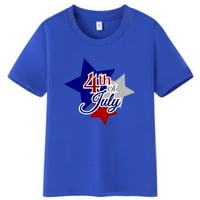 Star Happy 4. jula Dječja djevojka majica Print Harajuku O-izrez Majica Unise kratki rukav Top muško