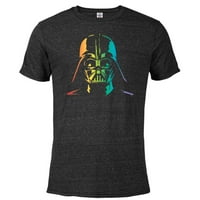 Star Wars Darth Vader Pride - Majica s kratkim rukavima za odrasle - Prilagođeno-crnim snijegom Heather