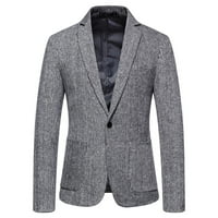 Ikevan muški novi tipka za jedno dugme etničko stil tiskano odijelo muško najbolje man haljina kostim siva 14