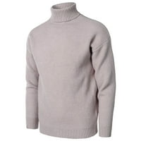 Pedort muški lagani pamučni džemperi dugih rukava labav pulover pletene tunike gore siva, 2xl
