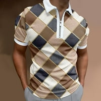 Iopqo polo majice za muškarce muško ležerno ljeto 3D ispis bluza majica Okrenite navratnik kratkih rukava