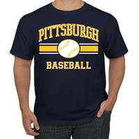 Divlji bobby grad Pittsburgh bejzbol fantasy Fan Sports Muška majica, mornarica, XX-velika