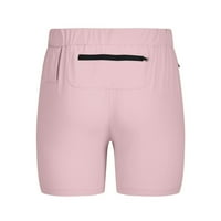 Muške kratke hlače Sportske kratke hlače Muške kratke hlače Brze šorc za sušenje Hlače JOGGING Trčanje lagane ružičaste 2xL