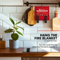 Veleprodaja prenosiva vatrogasna pokrivač - teška prenosiva pokrivač od fiberglasa - stavlja plamen