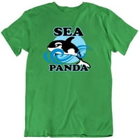 Sea Panda smiješna ubica kitova Novost modni dizajn pamučna majica zelena