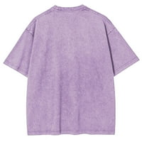 Unise Krampus je živ otisnuta retro oprana majica s kratkim rukavima, XL