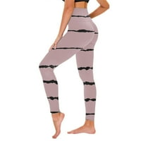 Ženski setovi plus veličine za ženske ležerne tiskane joge Hlače visoke struk labave ravne duge hlače joge hlače