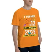 Okrenuta u karantinskim godinama Osnovna majica kratkih rukava s kratkim rukavima narančasta 3x velika