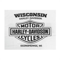 Harley-Davidson Muški najbolji štit kratkih rukava majica kratkih rukava - bijela, Harley Davidson