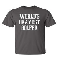Dokust Golfer sarkastični humor grafički novost super mekani prsten spun smiješna majica