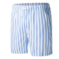 Rovga Muške hlače Ležerne hlače Stripe Trend Trend Omladinski ljetni mužjaci Duksevi Fitness Trčalice