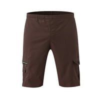 Muške podesive kratke hlače, višestruki veliki džepovi Teretne kratke hlače, pune boje koljena kratka duge