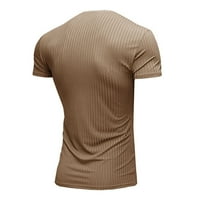 Freshlook muški vrhovi, tines i bluze Ljetni sportovi Fitness Leisure Vertical V-izrez Majica kratkih