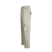 Hirigin muške blizne pantalone za slobodno vrijeme jednobojne jogging elegantne hlače