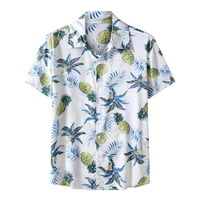 Gatrrgyp muške vrpce za prodaju ispod 5 USD, muškarci casual tipke na plaži Čvrsta moda jednokrasna majica s kratkim rukavima