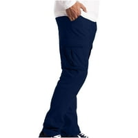 Muškarci teretni pantalone radne baštetne sigurnosti teretni džep pune hlače Muške labave pantalone