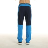 Uorcsa modni casual multi džep na otvorenom ravno-nogu patentni pantaloni muške hlače plave boje