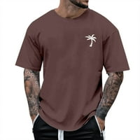 Majice povijesti za muškarce s dugim rukavima mužjak ljeto plaža Little Tree Ispis T Majica Bluza Kratki