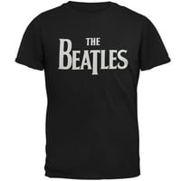 Beatles muški čvrsti logo Slim Fit majica crne s