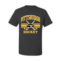 Wild Bobby Grad Pittsburgh Hokej Fantasy Fan Fantasy Fon Sports Muška majica, ugljen, 3x-veliki