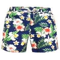 Rejlun Muške kratke hlače za kratke prtljažnice visoki struk Ljetne kratke hlače Muškarci Havajska odjeća