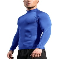 Grianlook muški vrhovi dugih rukava Kompresioni košulje u boji Sport majica Muškarci Basic Tee Casual