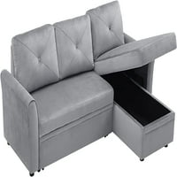 Moselota 83 Izvucite kauč za spavanje u kauču na kauču L-obloge L-oblik sa skladištem za set nameštaja za dnevne sobe
