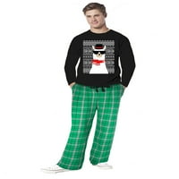 Awkward stilovi Obiteljski božićni pidžami za muškarce Xmas Llama Xmas muškarci za spavanje Pajamas set muns pidžama setovi