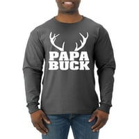 Divlji Bobby, mama Buck i papa Buck Duks ružni božićni džemper Muška majica dugih rukava, Heather Black, XX-Large