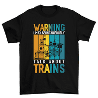 UPOZORENJE Mogu spontano govoriti o vozovima majica vlak tee muškarci žene