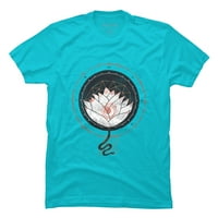 Lotus muns ocean plavi grafički tee - dizajn od strane ljudi s