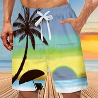 Lilgiuy muške havajske kratke hlače plivaju deblo Ležerne prilike Cvjetni brz suhi elastični struk vučni surf kratki sa džepom Golf Tactical Ribolov