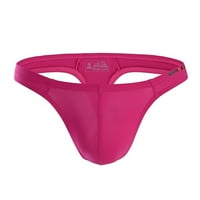 Uocefik Muškarci seksi donje rublje Čvrsti prozračni kratki Jockstrap Gatchs Pink L