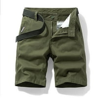 FESFESFES modne muške garderne kratke hlače džepne patentni zatvarač Stretchy Casual Toolting kratke