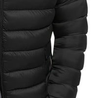 Muška jakna od punjenja pufline plus veličine zip up grudi Dijamant dizajniran dugi rukav zastoj navratnika